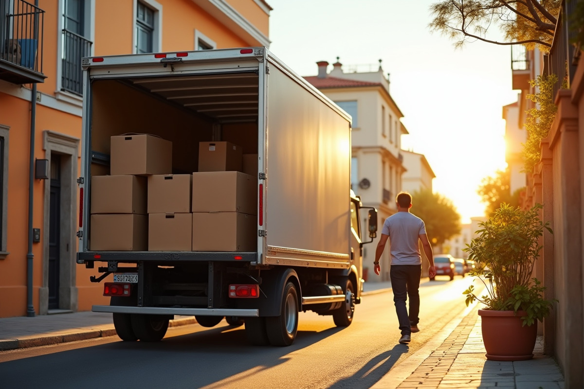 camion de déménagement