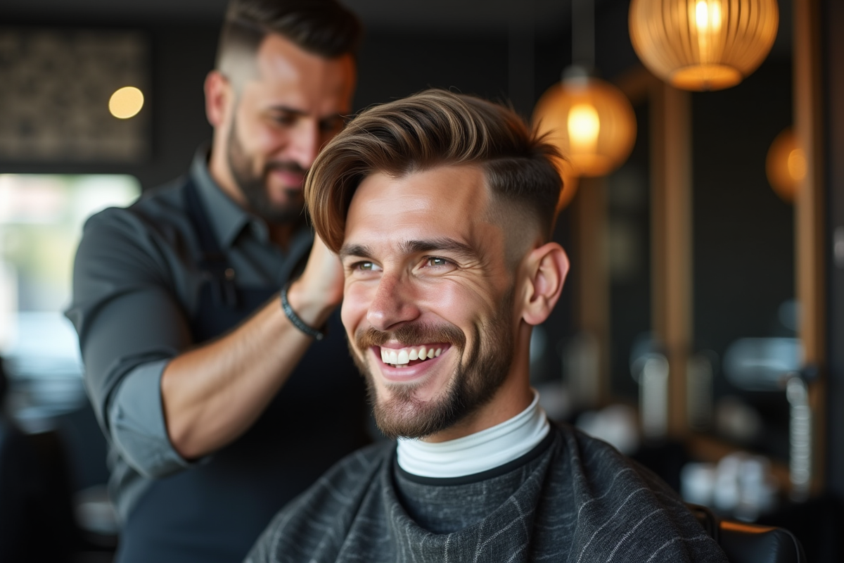 homme coiffure